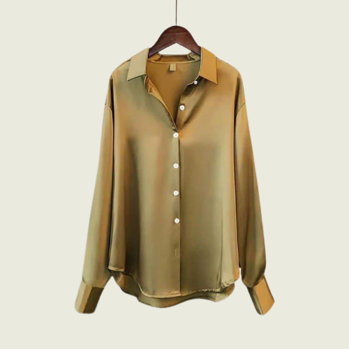 Ladies Satin Silk Shirt FIYAS BOUTIQUE